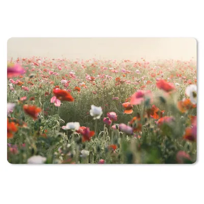 Produktbild von MuchoWow® Mauspad Mousepad Mohn - Farben - Pastell 27x18 cm - Mousepads - Maus Mat - Pad - Mausunterlage - Büroartikel - Desk Matten