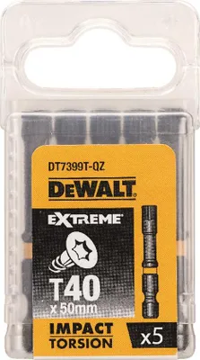 Produktbild von DeWALT DT7399T-QZ, 5 Stück(e), Torx, T40, 5 cm, Box