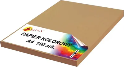 Produktbild von Farbpapier A4 100g braun 100 Blatt