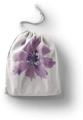 Image de Sac réutilisable en coton pour les fruits et légumes, avec cordon de serrage, écologique et biodégradable