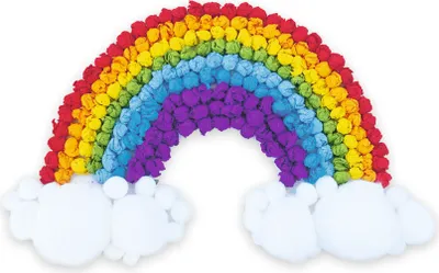 Produktbild von Stanzteile Regenbogen zum Selbstgestalten, 20 Stück