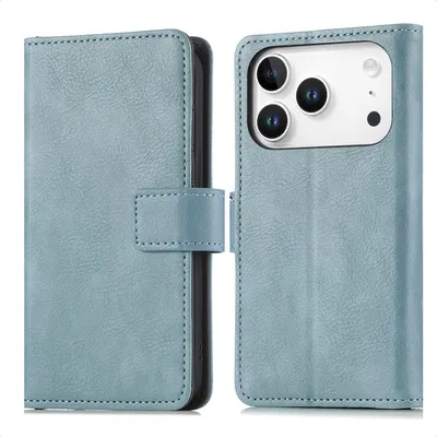 Productafbeelding van imoshion Luxe Bookcase voor de Apple iPhone 18 Pro / 17 Pro - Lichtblauw
