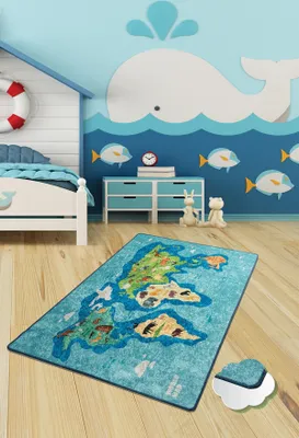 Produktbild von Conceptum Hypnose, Map- Map  CHL, Bunt, Teppich, 100 x 160 cm, 100% Samtstoff