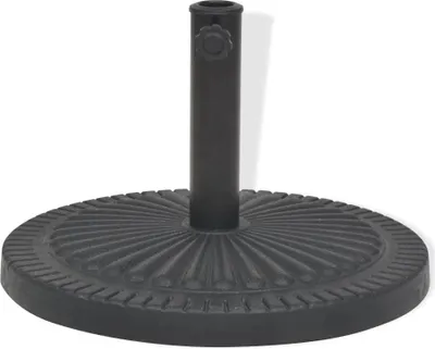 Produktbild von vidaXL Sonnenschirmständer Harz Rund Schwarz 14 kg