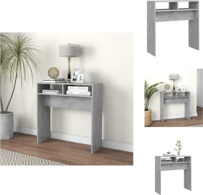 Produktbild von vidaXL Konsolentisch Betongrau 78x30x80 cm Holzwerkstoff -  Beistelltische