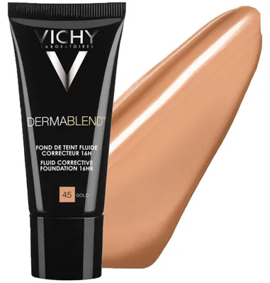 Imagen del producto de Vichy Dermablend, tubo, crema, color dorado, piel natural, cobertura universal, acabado mate
