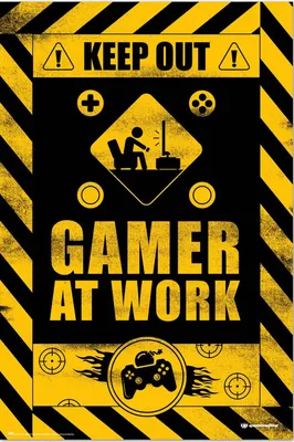 Produktbild von Gameration - Gamer at Work - Videospiel - Poster Druck - Größe 61x91,5 cm