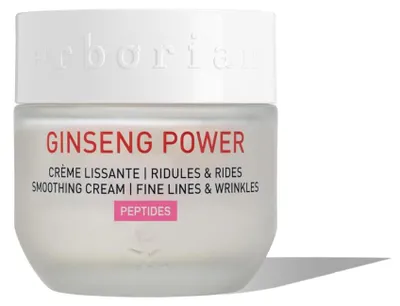 Imagen del producto de Erborian Ginseng Power, crema de día y de noche, para mujeres, apta para todo tipo de piel, para el rostro, antiarrugas, mejora la elasticidad, hidratante, suavizante, unifica el tono, envase de vidrio