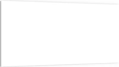 Produktbild von DEQORI Küchenrückwand Glas 100x50 cm 'Weiß' Spritzschutz Bad Rückwand Küche