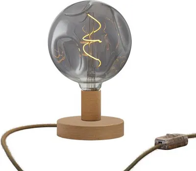 Image de Lampe de table Posaluce Bumped en bois