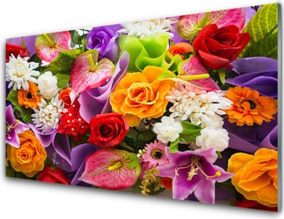 Acrylglasbilder 100x50 Wandbild Druck Blumen Pflanzen