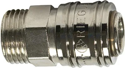 Produktbild von Riegler Schnellverschlusskupplung NW 7,2 »connect line«, MS vern., G 1/4 AG