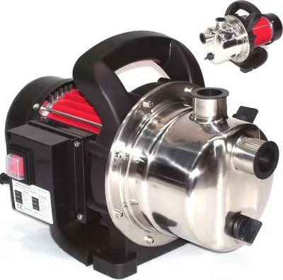 Produktbild von Edelstahl Gartenpumpe 1200W Wasserpumpe Pumpe 44321 Kreiselpumpe Teichpumpe