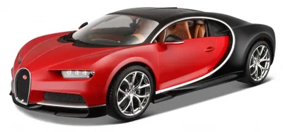 Zdjęcie produktu dla Bburago Bugatti Chiron 1:18 Rood/Zwart