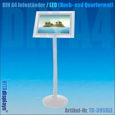 Produktbild von DIN A4 Infoständer LED (Hoch- und Querformat)