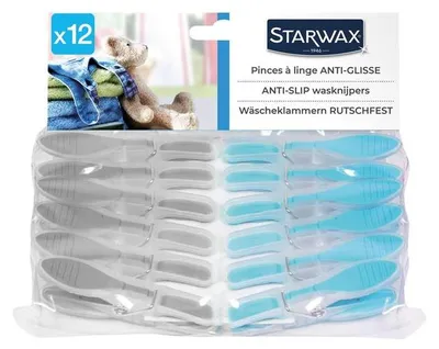 Image de Pinces A Linge Extrafortes Etui De 12 - Starwax