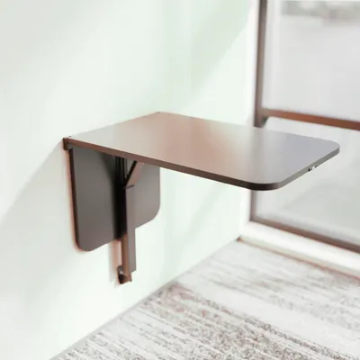 Image de Kesseböhmer Pied de table mural TopSwing pour tables pliantes, noir