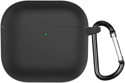 Productafbeelding van Krasbestendig en schokbestendig siliconen hoesje voor AirPods 4 - Zwart
