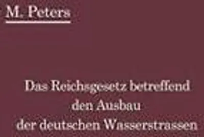 Obrázek produktu pro Das Reichsgesetz betreffend den Ausbau der deutschen Wasserstraßen und die Erhebung von Schiffahrtsabgaben vom 24. Dezember 1911