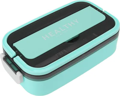 Image de Bento Lunch Box 316 Stainless Steel 700ml Capacity Leakproof Microwave Safe Bento Container for School Office Mint Green (boîte à bento pour l'école et le bureau)