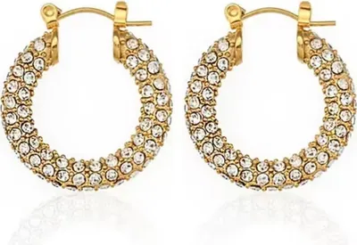Image de Boucles d'oreilles SA-32687 Doré - Élégance Classique KP32687