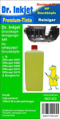 Produktbild von HP903 & HP907 Dr.Inkjet Druckkopfreinigungsset für HP Drucker mit den HP903 & HP907 Druckerpatronen oder baugleiche Druckköpfe IRP432