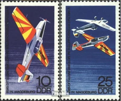 Produktbild von Briefmarken DDR 1968 Mi 1391-1392 (kompl.Ausgabe) postfrisch Weltmeisterschaften im Motorkunstflug