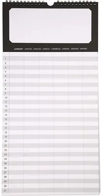 Produktbild von Creativ Company Familienkalender - kreative Kalender 11,5x22 cm