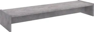 Produktbild von Monitorständer ZOOM, Betonoptik – Bildschirmerhöhung 100cm für 2 Monitore, ergonomischer Schreibtischaufsatz, Organizer für Schreibtisch