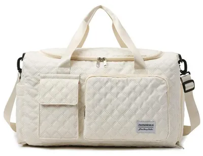 Produktbild von Reisetasche 44x20x30cm Handgepäck mit Schuhfach Nassfach Tasche Wasserdicht Sporttasche Weekender Bag Schwimmtasche Damen Herren