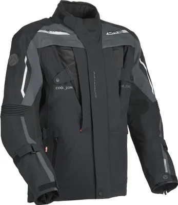 Immagine prodotto di DANE Svendborg giacca impermeabile in tessuto da moto, nero/grigio, 60