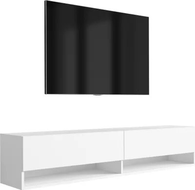 Obrázek produktu pro Nízká televizní skříňka 170 cm matná bílá, 170 × 32 × 34 cm