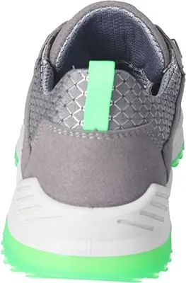 The back view of a sneaker.