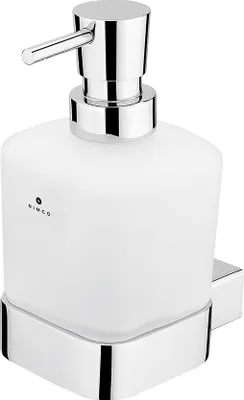 Produktbild von Nimco Kibo - Seifenspender mit Halter, Milchglas / chrom Ki 14031C-26