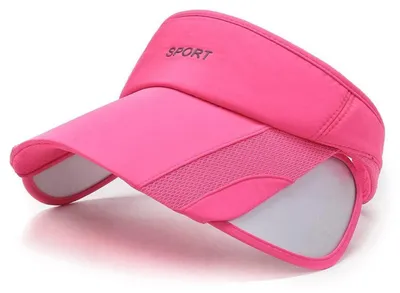 Immagine prodotto di Cappello da baseball da uomo della marca Damen, con visiera larga retrattile, parasole, cappello estivo ideale per tennis, golf o spiaggia, protezione UV, colore rosa