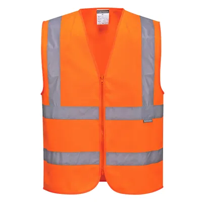 Image de Portwest C375 Gilet de sécurité avec fermeture éclair Orange taille M