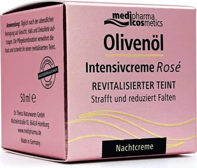 Produktbild von OLIVENÖL INTENSIVCREME Rose Nachtcreme 50ml PZN 14004036