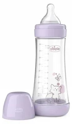 Immagine prodotto di Biberon anticolica Perfect5 per bambine, 300 ml, adatto dai 4 mesi in su - Chicco