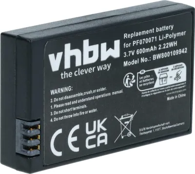 Produktbild von vhbw Akku kompatibel mit Parrot Minidrones GGX8818Q, 3 Drohne Multicopter Quadrocopter (600 mAh, 3,7 V, Li-Polymer)