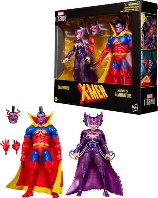 Produktbild von Marvel Legends Series X-Men Deathbird & Gladiator, 4 Jahr(e), Mehrfarbig