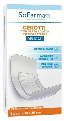 Immagine prodotto di Cerotto Delicato Sofarma 10 x 20 cm 3 Pezzi