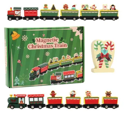Productafbeelding van Houten Kerst Speelgoed Trein voor Kinderen