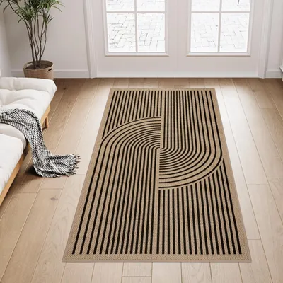 Imagen del producto de Omgoods: Alfombra de puerta lavable para interiores, antideslizante y de perfil bajo