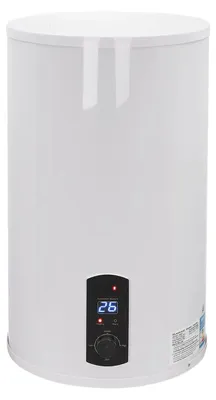 Obrázek produktu pro Elektrický ohřívač vody - 70 litrů - Výkon 2 kW - 220 V - Vhodný pro sprchu a umyvadlo - Regulace teploty 25–75 °C - Bílá barva