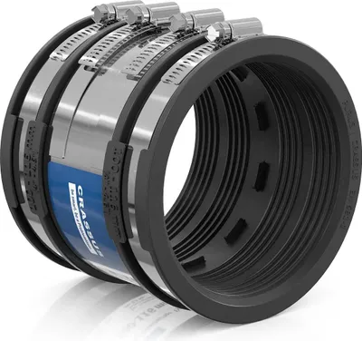 Obrázok produktu pre Crassus hadicový adaptér typ 2B CSC 116 (100–116 mm), do 2,5 bar, EPDM / V2A, 1 ks.