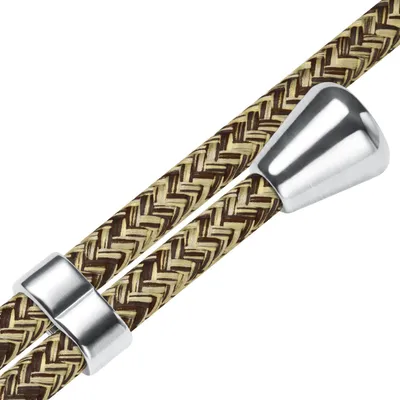Produktbild von Handykette Backcover-Schutzhülle mit Band (Metall silberfarben) für Sony Xperia 10 V (6.1'') - braun+beige
