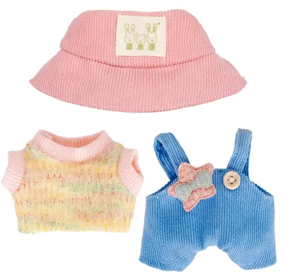 Immagine prodotto di Set di abbigliamento per bambole di 15-17 cm, completo di cappello e zaino
