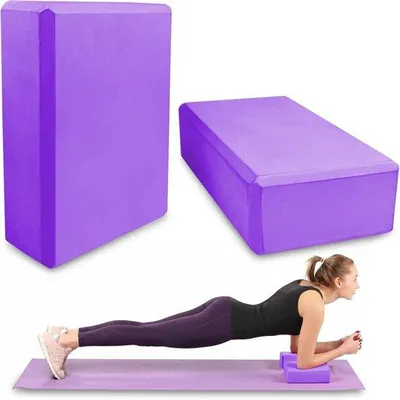 Obrázek produktu pro Sada jógových bloků z EVA pěny – 2 kusy – sada na pilates – protiskluzové bloky – vhodné pro dospělé – na jógu, pilates a meditaci