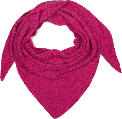 Produktbild von styleBREAKER Damen Strick Dreieckstuch | Weiches Schultertuch mit Reiskorn Muster | Unifarbenes Dreiecktuch aus Wolle Mix | Italy | 190 x 72 cm