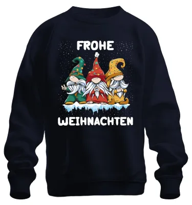Produktbild von Frohe Weihnachten Gnome Wichtel Schweden - Weihnachten Sweatshirt Pullover, Navy, XXL